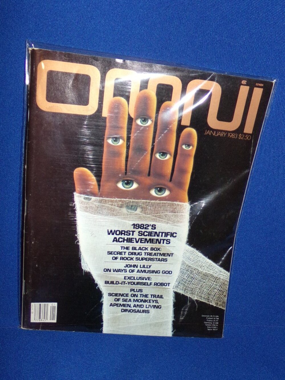 Vintage OMNI Magazine - January 1983 - Sci-Fi, Science, Sea Monkeys, Robots